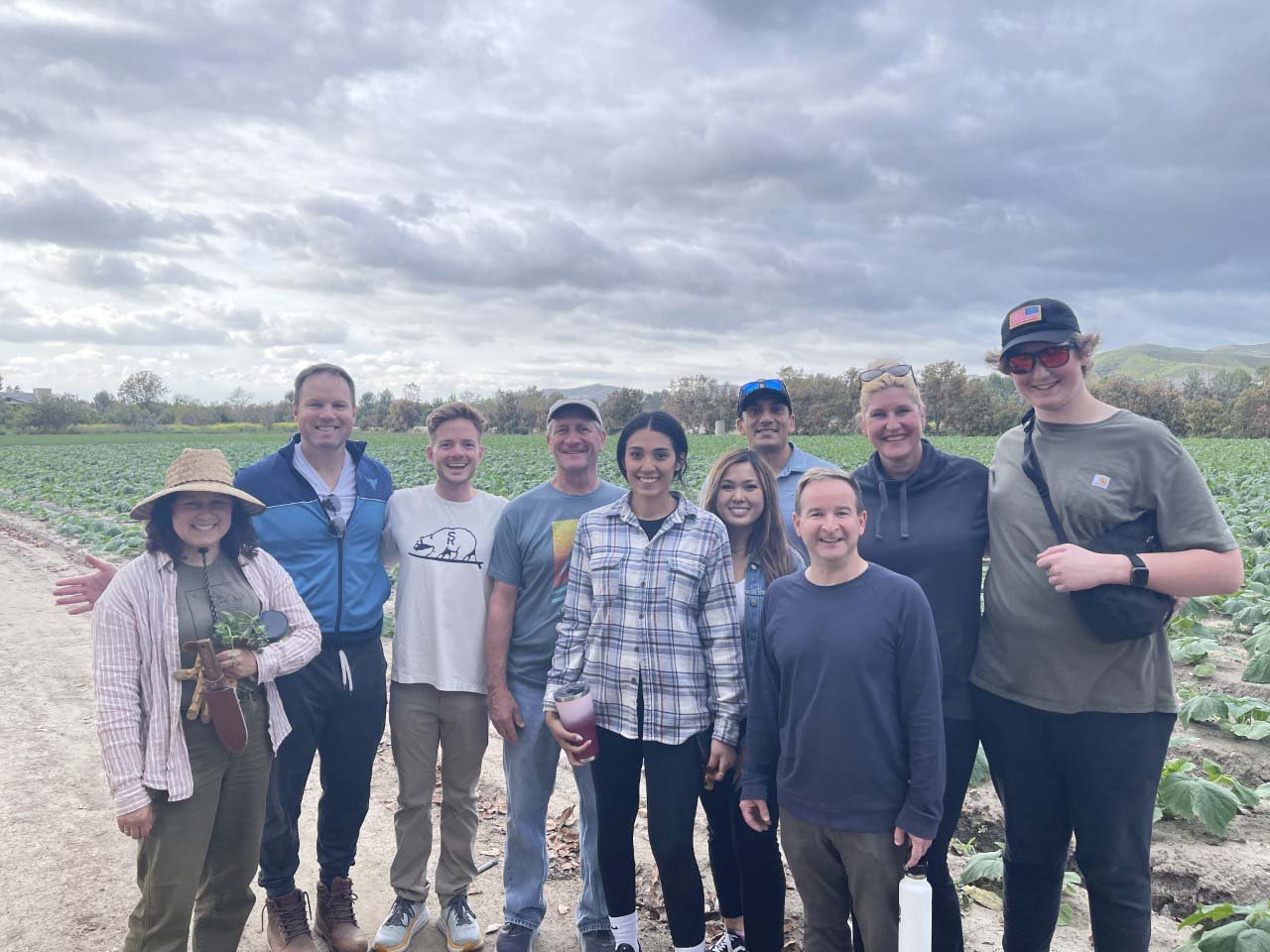 Irvine Team Picture Farm Day